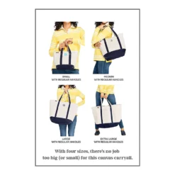 Mittelgroße Canvastasche Mit Reißverschluss -Lands' End Verkaufsgeschäft 098680 A519 Z3 XQ5