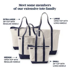 Große Canvastasche Mit Reißverschluss -Lands' End Verkaufsgeschäft 098680 LEPP Z6 MK6 1