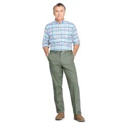 CLASSIC COMFORT. Bügelleichte Chino Für Herren -Lands' End Verkaufsgeschäft 299553 FW19 F1 ROT
