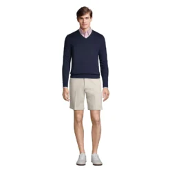 Chino-Shorts Mit Komfortbund Für Herren In Normalgröße -Lands' End Verkaufsgeschäft 300889 LEPP F1 LST