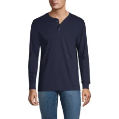 Super-T Langarm-Henleyshirt Für Herren, Classic Fit