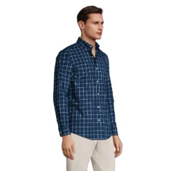 CLASSIC FIT. Bügelleichtes Twillhemd Für Herren -Lands' End Verkaufsgeschäft 436953 LEPP FS 1TM