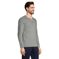 Henley-Schlafshirt Für Herren -Lands' End Verkaufsgeschäft 445399 LEPP FS PRH