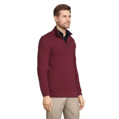 Zipper-Pullover Aus Bedford-Ripp Für Herren -Lands' End Verkaufsgeschäft 447688 LEPP FS TAO