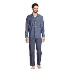 Popelin-Pyjamahose Für Herren, Classic Fit -Lands' End Verkaufsgeschäft 455336 LEPP F1 1F9