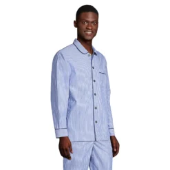 Popelin-Pyjamahemd Für Herren, Classic Fit -Lands' End Verkaufsgeschäft 459944 LEPP FS HCP