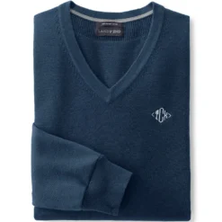 Supima V-Pullover, Classic Fit -Lands' End Verkaufsgeschäft 461077 LEPP MF CHH