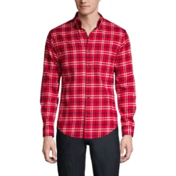 Gemustertes Flanellhemd, Classic Fit