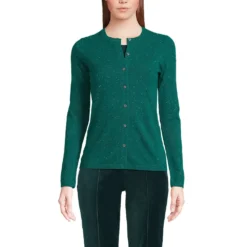 Kaschmir-Cardigan Mit Rundem Ausschnitt -Lands' End Verkaufsgeschäft 473823 LEPP FF 6QW