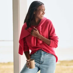 Kaschmir-Pullover Mit Rundem Ausschnitt