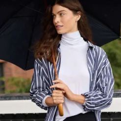 Rollkragenshirt Aus Baumwoll/Modalmix