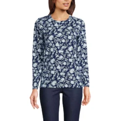 Supima-Shirt, Langarm -Lands' End Verkaufsgeschäft 476517 LEPP FF 3T3