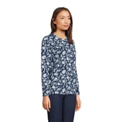 Supima-Shirt, Langarm -Lands' End Verkaufsgeschäft 476517 LEPP FS 3T3