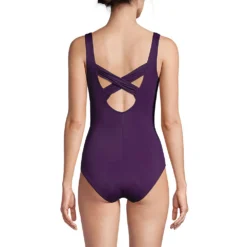 Shape-Badeanzug Mit Bügel SLENDER -Lands' End Verkaufsgeschäft 477712 LEPP FB BKY