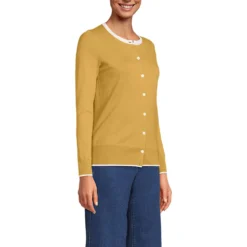 Supima Feinstrick-Cardigan Für Damen -Lands' End Verkaufsgeschäft 489021 LEPP FS N22