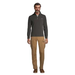 T100 Fleece-Pullover Mit Schulterpasse Für Herren -Lands' End Verkaufsgeschäft 500972 LEPP F1 DCH