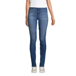 Slim Fit 360° Stretch Jeans In Indigo Für Damen -Lands' End Verkaufsgeschäft 501578 LEPP FF 52E