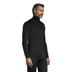 Seiden-Rollkragenshirt Für Herren -Lands' End Verkaufsgeschäft 501680 LEPP FS BLA