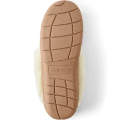 Veloursleder-Hausschuhe Mit Lammfellfutter Für Damen -Lands' End Verkaufsgeschäft 501809 LEPP L2 ETA