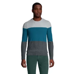 Gestreifter Kaschmirpullover Mit Rundem Ausschnitt Für Herren