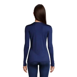 Seidenunterhemd Mit Rundhalsausschnitt Für Damen -Lands' End Verkaufsgeschäft 512199 FW20 FB HME