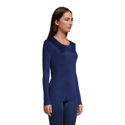 Seidenunterhemd Mit Rundhalsausschnitt Für Damen -Lands' End Verkaufsgeschäft 512199 FW20 FS HME