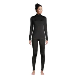 Funktionsshirt Mit Rollkragen THERMASKIN Für Damen -Lands' End Verkaufsgeschäft 512382 LEPP F1 BLA