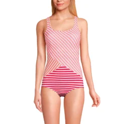 Colorblock Komfort-Badeanzug CHLORRESISTENT Mit Soft Cups -Lands' End Verkaufsgeschäft 514650 LEPP FF JEX