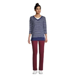 Straight Fit Öko Jeans Mid Waist -Lands' End Verkaufsgeschäft 516553 LEPP F1 TAO