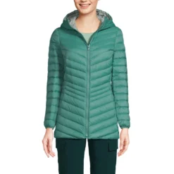 Daunenjacke ULTRALEICHT Mit Kapuze Und Packfach Für Damen