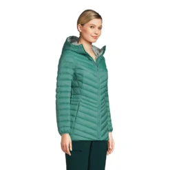 Daunenjacke ULTRALEICHT Mit Kapuze Und Packfach Für Damen -Lands' End Verkaufsgeschäft 518697 LEPP FS O31