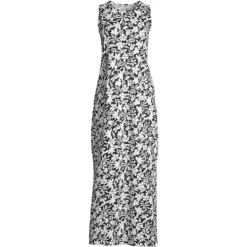 Maxi-Strandkleid Gemustert Für Damen