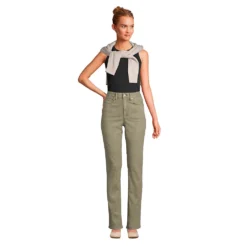 Shaping Jeans Straight Fit High Waist Für Damen -Lands' End Verkaufsgeschäft 521204 LEPP F1 1OD