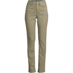 Lands' End Verkaufsgeschäft 8 Shaping Jeans Straight Fit High Waist Für Damen