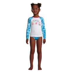 Bikini Und Langarm-Badeshirt Im Set, 3-teilig, Für Mädchen -Lands' End Verkaufsgeschäft 521403 LEPP F1 07W