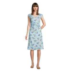 Jersey-Wickelkleid Für Damen