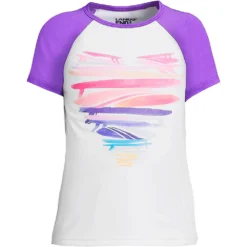 Kurzarm-Badeshirt Mit Print Für Mädchen