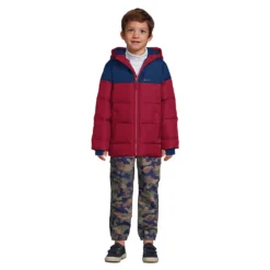 Steppjacke THERMOPLUME Mit Teddyfutter Für Jungen -Lands' End Verkaufsgeschäft 524752 LEPP F1 3UB
