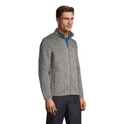Strickfleece-Jacke Mit Reißverschluss Für Herren -Lands' End Verkaufsgeschäft 526021 LEPP FS 575