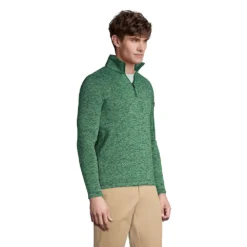 Strickfleece-Pullover Mit Troyer-Kragen Für Herren -Lands' End Verkaufsgeschäft 526034 FW21 FS 0EJ