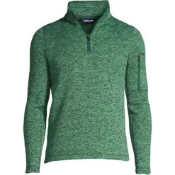 Strickfleece-Pullover Mit Troyer-Kragen Für Herren -Lands' End Verkaufsgeschäft 526034 LEPP LF 0EJ