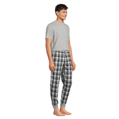Pyjama-Set Aus Baumwoll-Jersey Für Herren -Lands' End Verkaufsgeschäft 526217 LEPP FS GYP