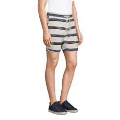 Gemusterte French Terry Shorts Für Herren -Lands' End Verkaufsgeschäft 528217 LEPP FS 9OH
