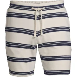 Gemusterte French Terry Shorts Für Herren -Lands' End Verkaufsgeschäft 528217 LEPP LF 9OH