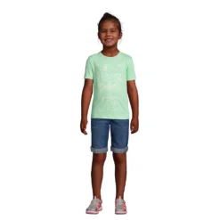 Denim Bermuda-Shorts Für Mädchen -Lands' End Verkaufsgeschäft 528306 LEPP F1 IZY