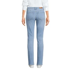 Straight Fit Recover Jeans Mid Waist Für Damen -Lands' End Verkaufsgeschäft 528789 LEPP FB 5T1