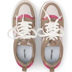 Komfort-Sneaker Aus Leder Für Damen -Lands' End Verkaufsgeschäft 528917 LEPP L1 KHA