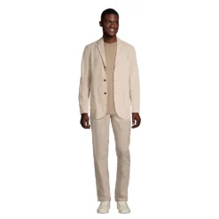 Sakko Aus Leinen/Baumwoll-Mix Für Herren -Lands' End Verkaufsgeschäft 529788 LEPP F1 NAT