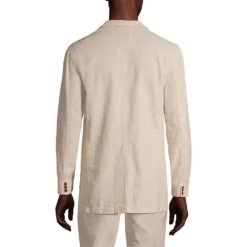 Sakko Aus Leinen/Baumwoll-Mix Für Herren -Lands' End Verkaufsgeschäft 529788 LEPP FB NAT