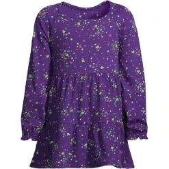 Lands' End Verkaufsgeschäft 18 Stufen-Top Mit Langen Ärmeln Für Mädchen